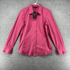 Lafayette 148 New York Blouse Women Size 10 Pink Sorbet NEW