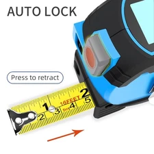 3 in 1 Laser tape Measure  Digital Distance Meter Equipped 2pcs AAA Batteries