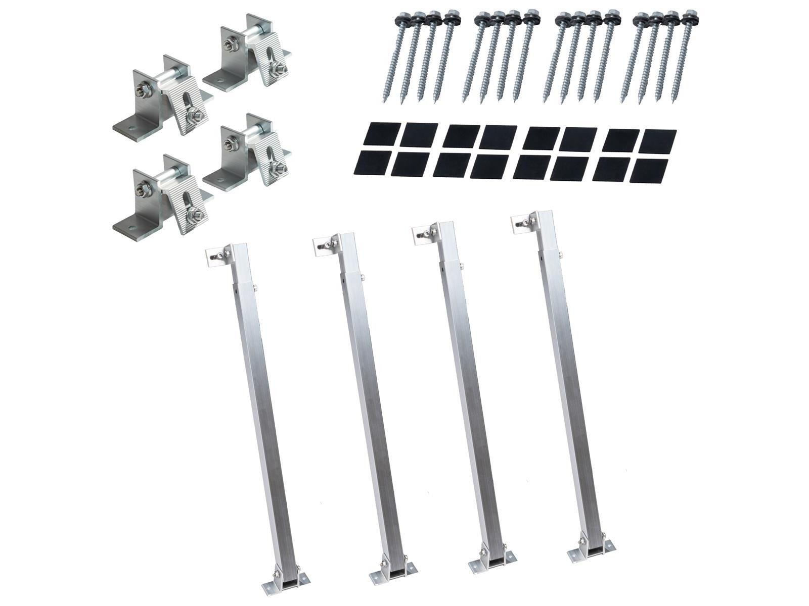 Solar Panel Mounting Bracket for Flat Roofs, Roofs, Walls, Boats, Motorhomes, An
