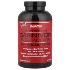 MuscleMeds Carnivor Beef Aminos 100 Pure Beef Protein 300 Tablets