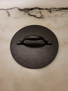 ANOLON Accessories Cast Iron Grill Press 8" Seasoned - Make Smashed Burgers Easy