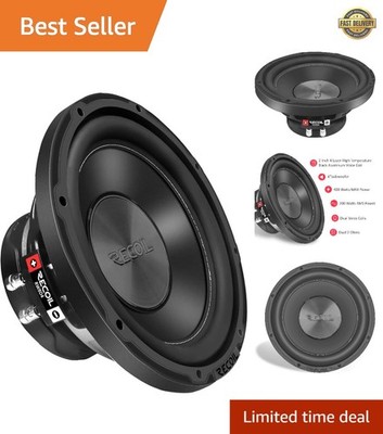 4-Ohm Dual Coil 8-Inch Car Subwoofer - Unmatched Sound Quality & Durability