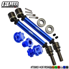 GPM Front/Rear CVD Drive Shaft+Hex Adapter+Wheel Lock For TRAXXAS W/Windemaxx