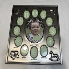 Green Tree Gallery picture frame Baby's First Year Free Standing Aluminum