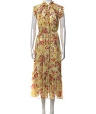 Zimmermann Floral Print Long Dress Size 2, US 6-8