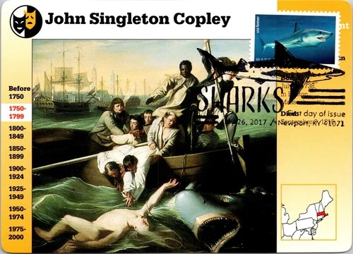 Dr Jim Stamps Maximum Card Mako Shark Forever Sharks Cancel Fdc