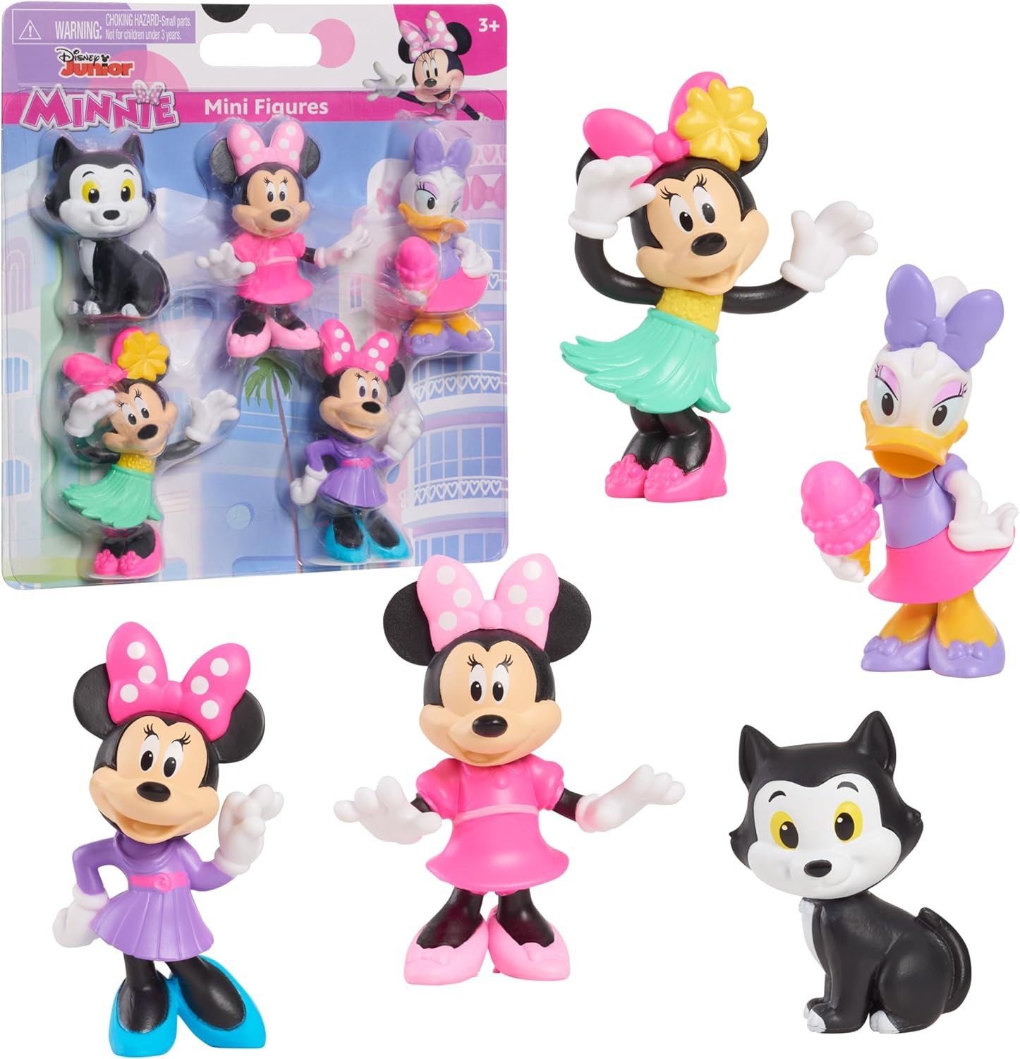 Minnie Paperina Figaro Figur Box 5 Figuren 6CM Originale Offizielle DISNEY 4490₽