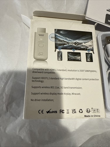 Adaptador Dongle de Pantalla HDMI Inalámbrico 1080P, Adaptador/Extensor de Espejo de Pantalla... - Imagen 2 de 5