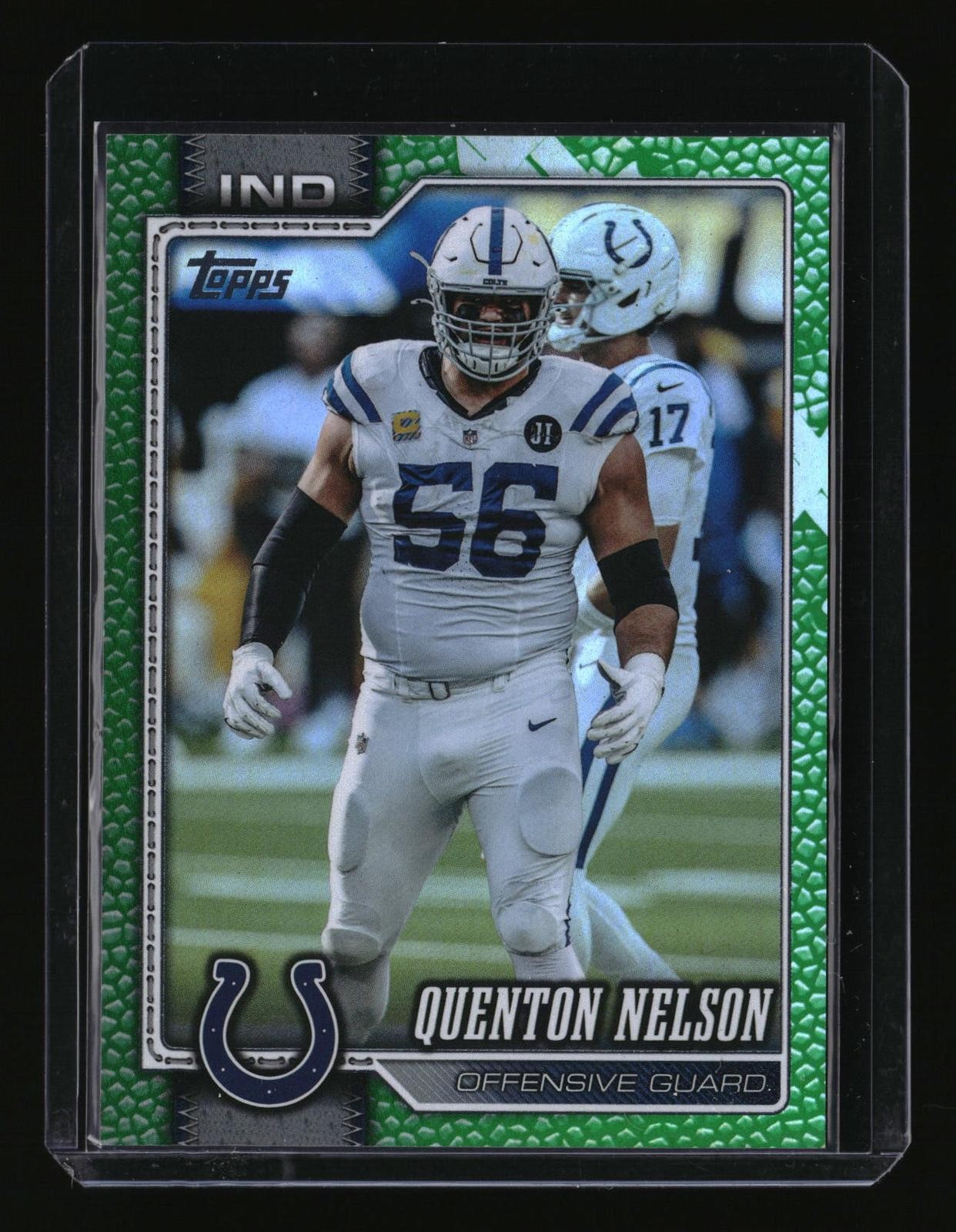 2026 Topps Flagship #84 Quenton Nelson Green Football #/99