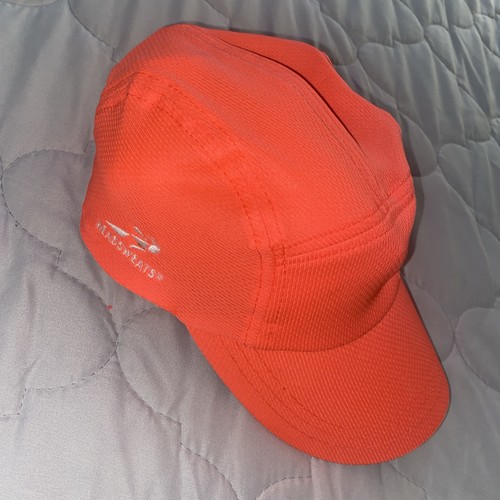Headsweats Orange Neon Running Hat One Size Adjustable Unisex