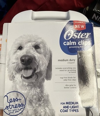 Oster Calm Clips Pet Grooming Kit Medium Duty Clipper For Light To Medium Hair