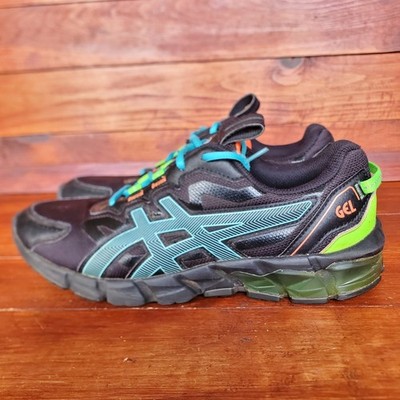 Asics Gel-Quantum 90 Shoes Women 7 Black Lime Green Running Sneakers
