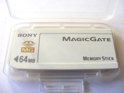 64MB Memory Stick MS Standard alte Bauweise ( 64 MB MS Card ) SONY gebraucht