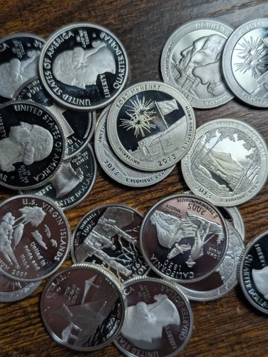 90% Silver Proof Quarters State & America The Beautiful Choose How Many!