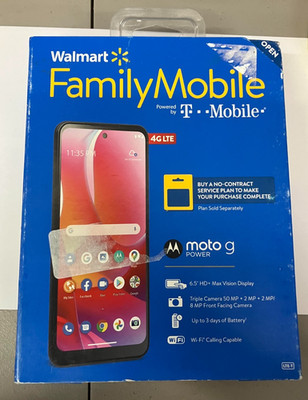 Walmart Family Mobile Motorola Moto G Power(2021) - 64GB - Black ~m1796