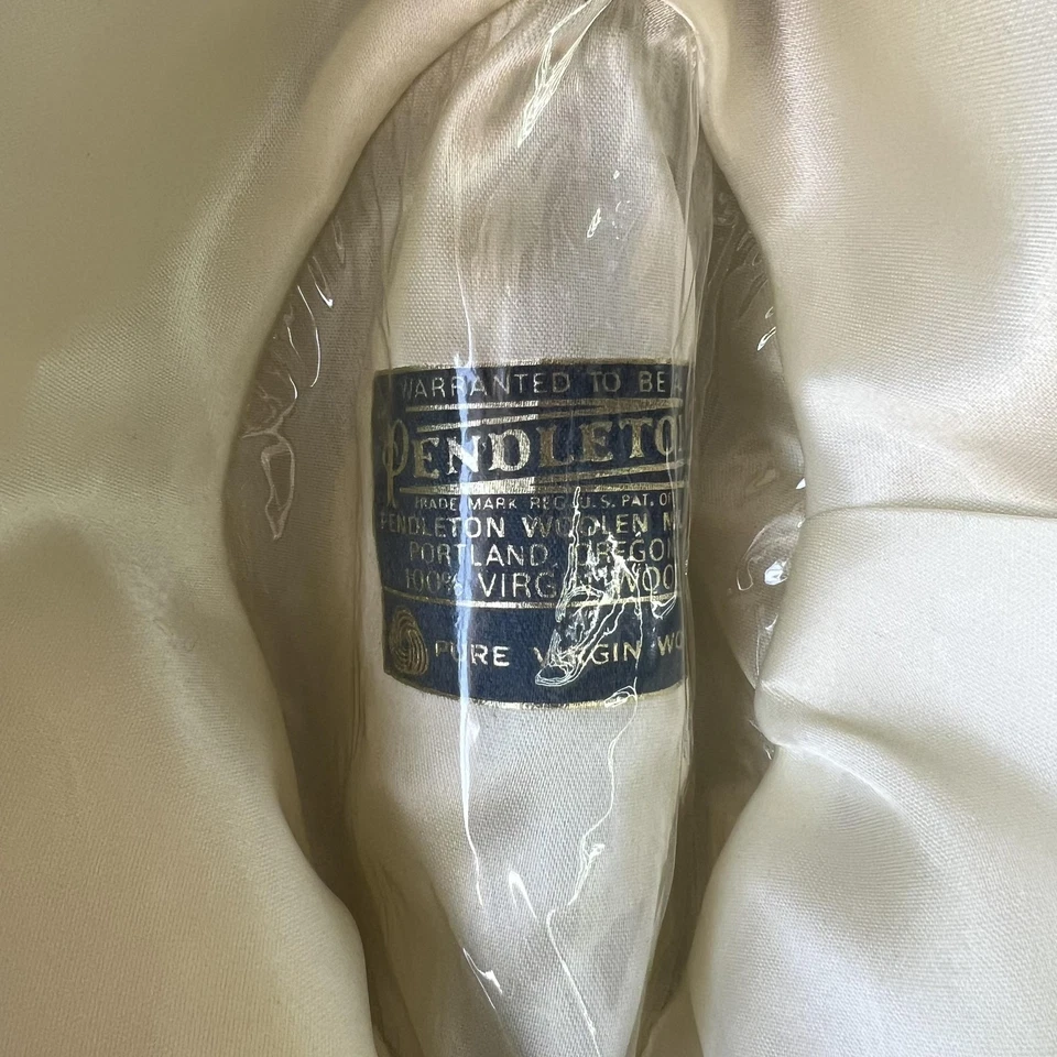 Pendleton Hat Fedora Fitted Mens 7 3/8 Gray Brown Tweed Wool Feather Trilby - Image 3 of 4