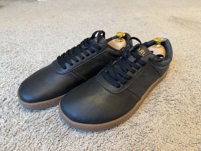 Icarus Ascent Gen 2 Barefoot Leather Sneakers Black/Gold, Men's US 10.5/Eu 43.5