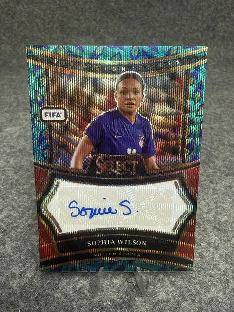 2024-25 Panini Select FIFA Peacock Prizm Sophia Wilson Smith Autograph Auto USA