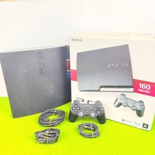 CONSOLE SONY PS3 SLIM 160 GB CECH2504A 💎 +SCATOLA CONTROLLER  E CAVI -TESTATA🎁
