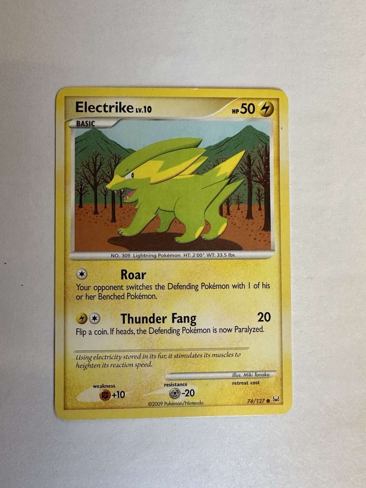 Electrike 74/127 - Platinum - Common - Pokemon Card TCG