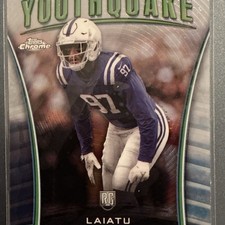Topps 2024 Chrome Laiatu Latu Youthquake Rookie #Y-9 Indianapolis Colts
