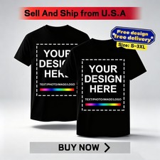 Make Your Own Custom Tee Custom Photo Logo Print Personalized Short Sleeve Shirt