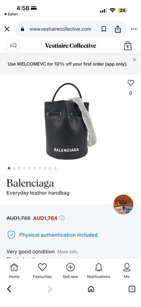 Balenciaga Everyday leather handbag
