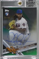 2017 Topps Clearly Authentic Green 63/99 Robert Gsellman #CAAU-RGS Auto 3rj