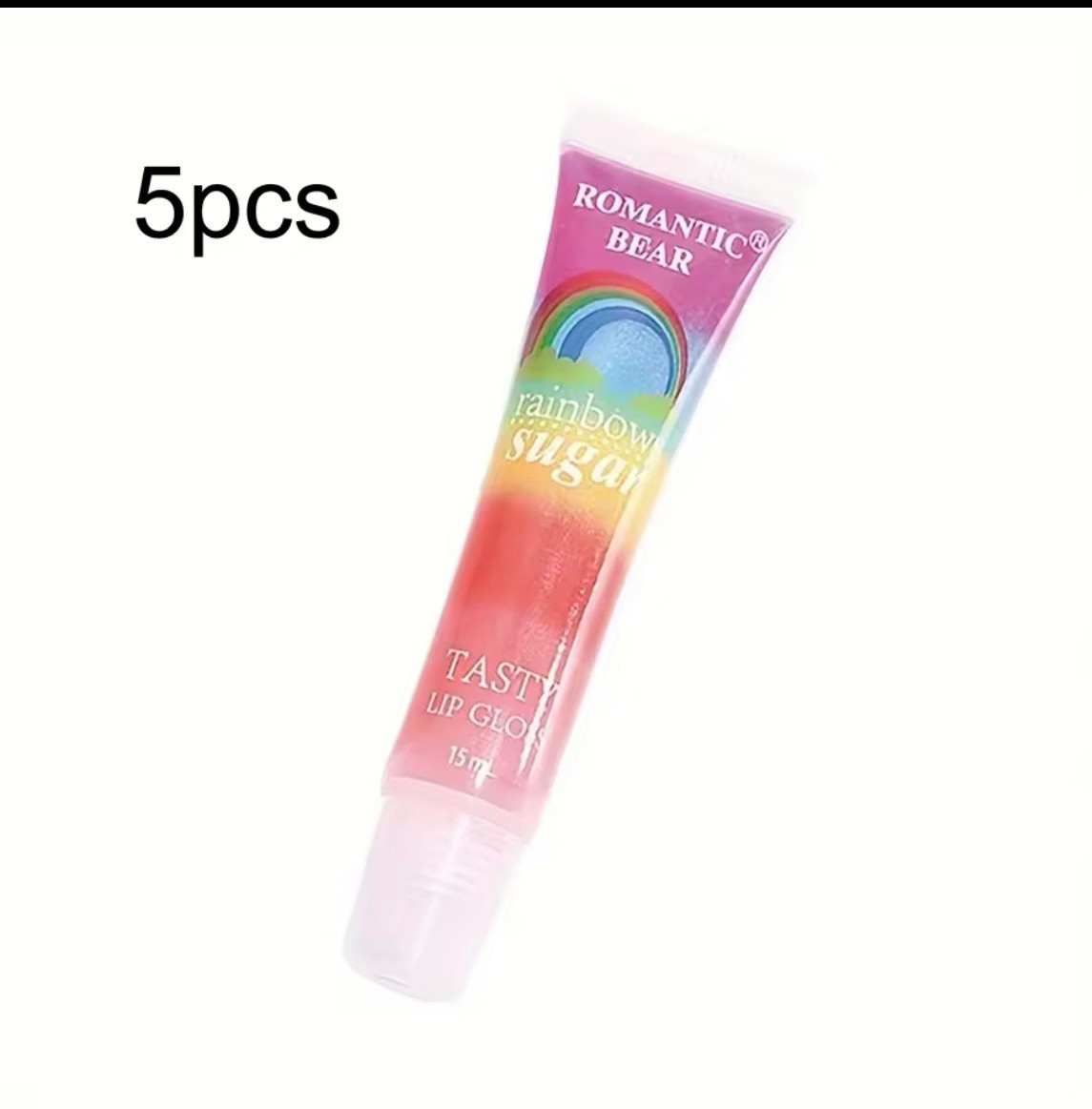 Lot de 5 gloss lèvres brillants hydratants repulpants nude et rose