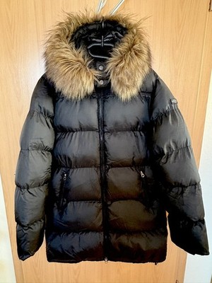 Herren Winterjacke SCHOTT Gr. M schwarz, lang, warm, WIE NEU Jacke