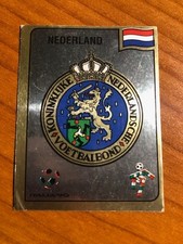 PANINI ITALY 90 WC SCUDETTO NEDERLAND FIGURE n 401 WITH VELINA