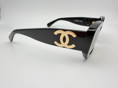 Chanel Sunglasses 5493A 622/S5 Black Brown gradient 55 18 140 | eBay