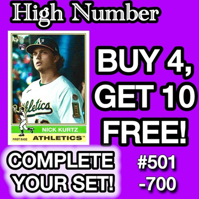 #ad 2025 Topps Heritage HIGH NUMBER Base Singles U PICK Complete Your Set #501 700 $2.75