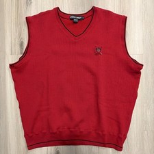 Polo Golf Ralph Lauren Men's Red Knit Sleeveless Sweater Vest XL