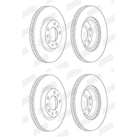 2X Jurid Bremsscheiben 283Mm BelÜFtet Vorne Passend FüR Peugeot 308 | 562992JC