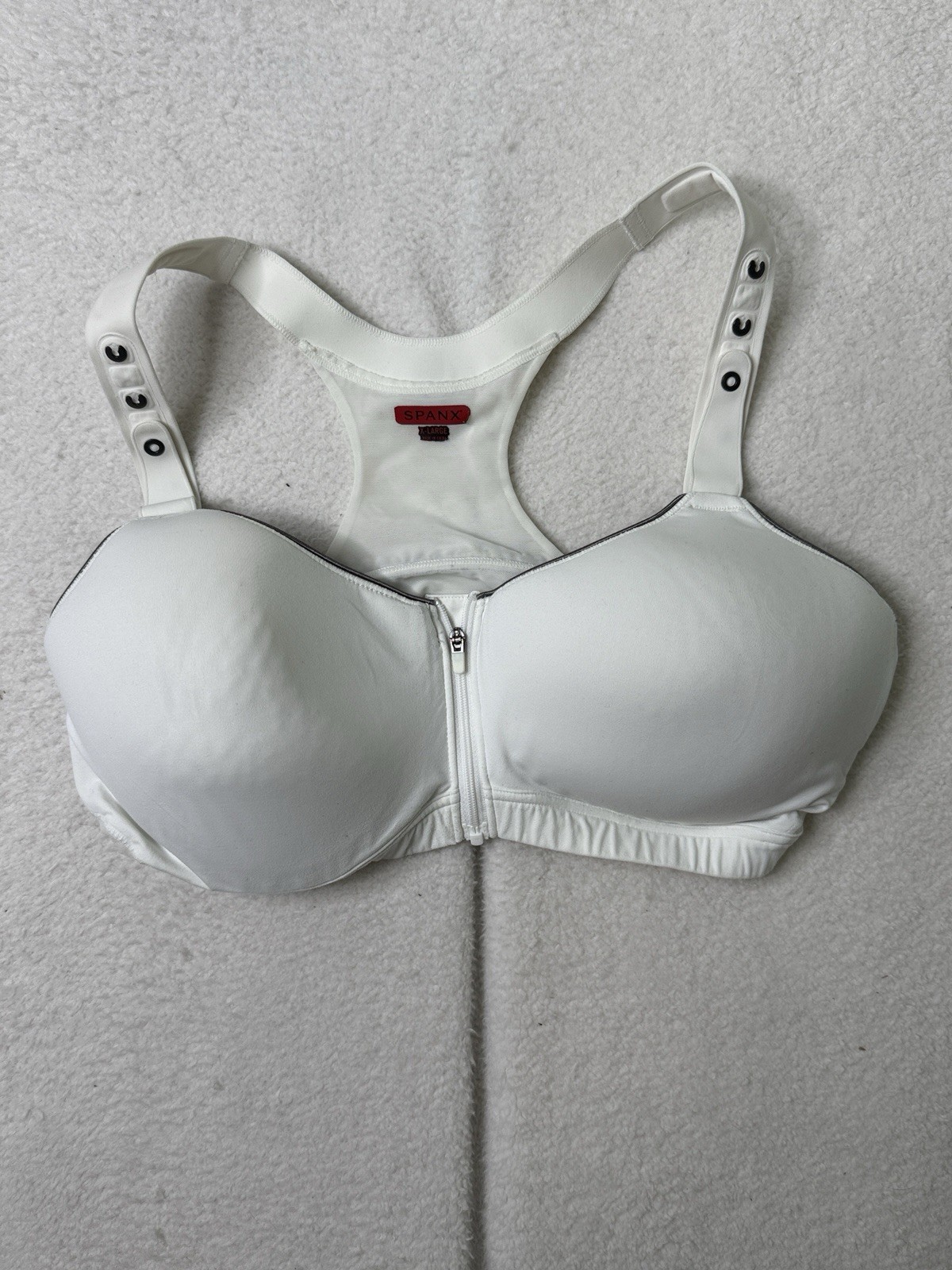 SPANX Zip front Lightly Padded Adjustable Strap S… - image 8