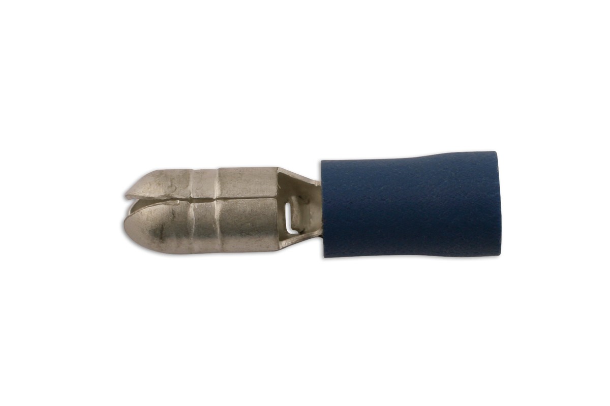 Connect Blue Male Bullet Terminal 5mm 10pc 36875