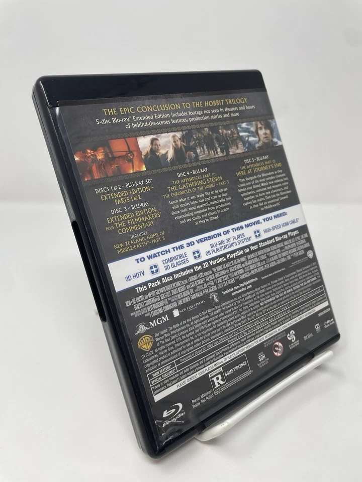 The Hobbit Battle of the Five Armies 3D Extended Edition Blu-ray, Lenticular - Image 4 of 4