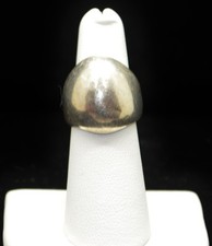 Sterling Silver Rounded Design Ring SZ 6.0 FME965