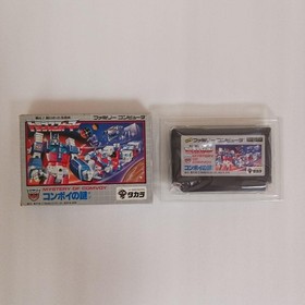 Transformers Convoy s Mystery Famicom Software Box and Manual Included Boot Test