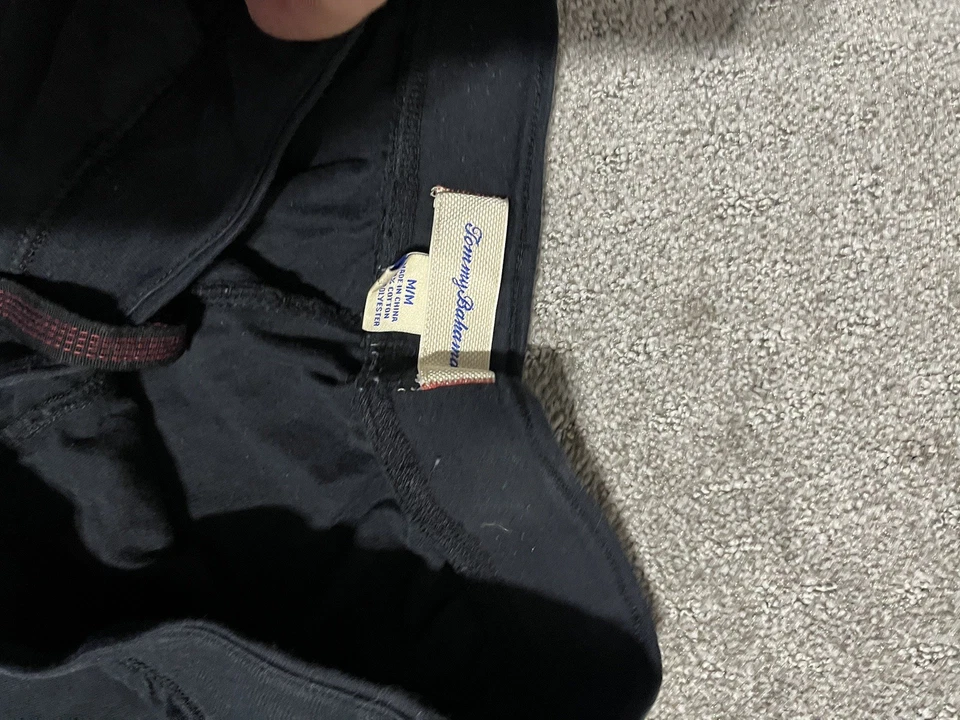 Tommy Bahama Men's Black Solid Soft Relax Lounge Sleeping Pants Medium - Image 3 of 4