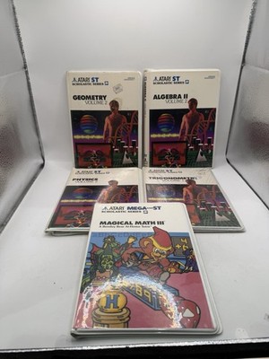 Atari ST Scholastic Series Lot Of 5 Games Vintage Computer Learning Games Vtg