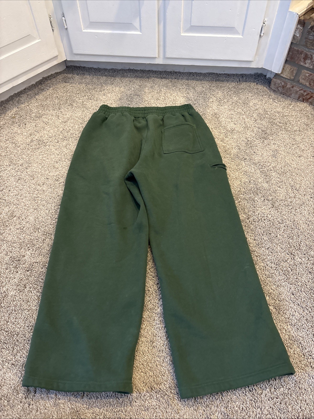 Comfrt Clothing Affirmation Collection Green Comfy Wide Leg Sweatpants Baggy XL