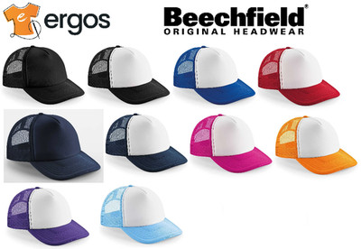 BEECHFIELD VINTAGE SNAPBACK TRUCKER Hat Rear Net Visor Unisex