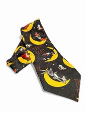 Looney Tunes Halloween Necktie Bugs Bunny Sylvester Daffy Duck Twick or Tweet