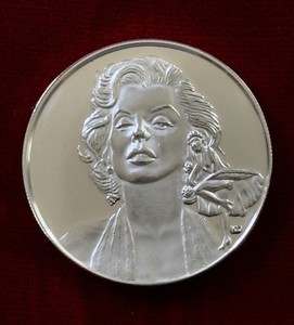 LIBERTY COIN SILVER K18 マリリンモンロー ペンダント LIBERTY COIN