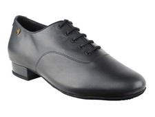 Mens Latin Salsa Very Fine Ballroom Wedding Dance Shoe CD9421DB Black Leather
