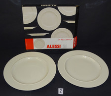 ALESSI LA BELLA TAVOLA DINNER PLATES X2 BOXED PAIR 2  TEA SET  DINNER SERVICE