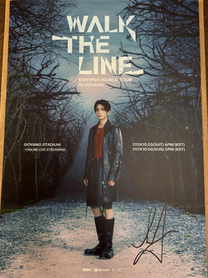 ENHYPEN WALK THE LINE Heeseung Autographed Poster | eBay