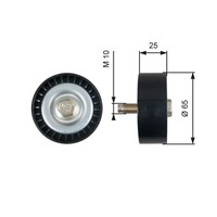 Gates Umlenk-/FüHrungsrolle Keilrippenriemen Drivealign™ T36322 Kunststoff 4X4